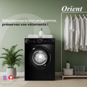 machine à laver noire 7 kg – 1000 tours